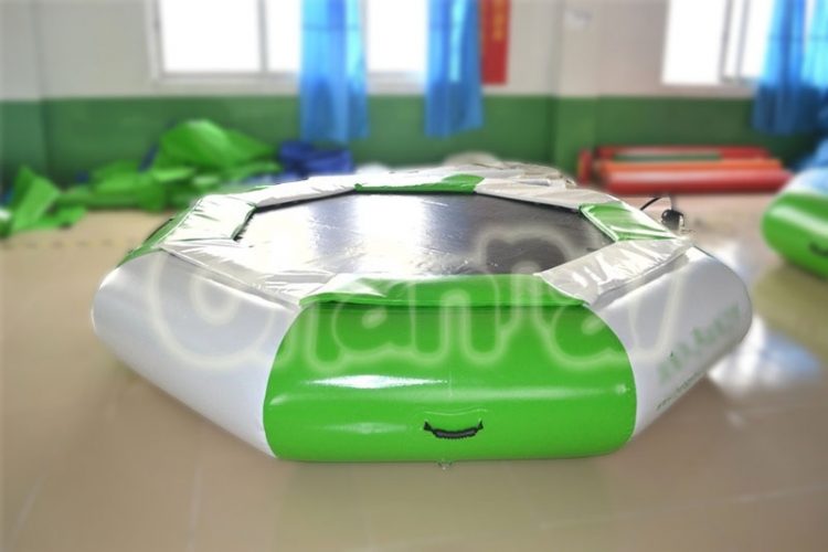 inflatable on water trampoline