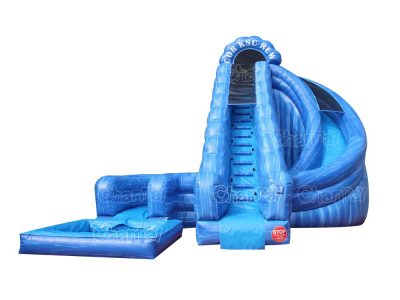 corkscrew inflatable water slide