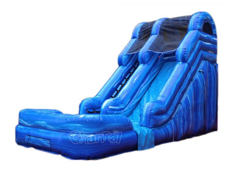 14' inflatable wet dry slide