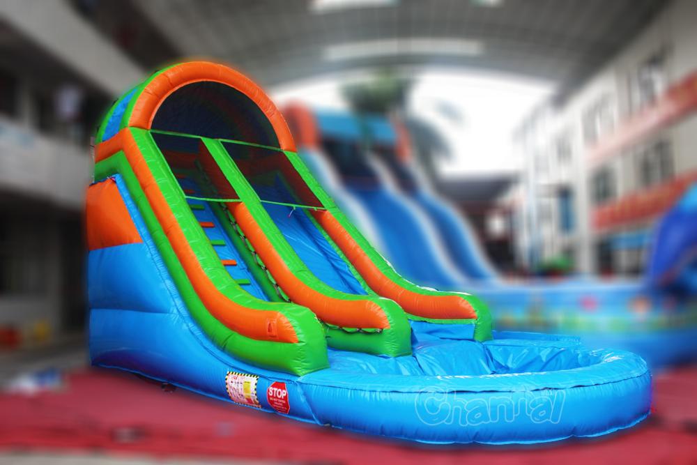 Small Blow Up Water Slide Channal Inflatables