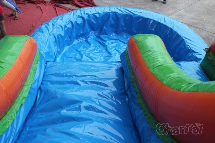 water slide pool