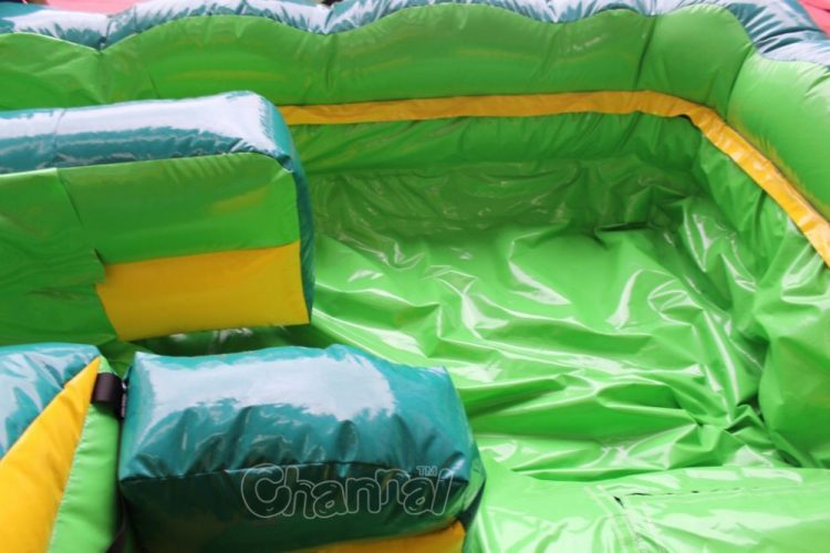 tropical dual lane water slide tarp