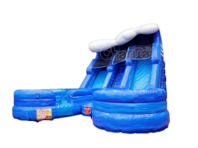 dual lane monster wave water slide