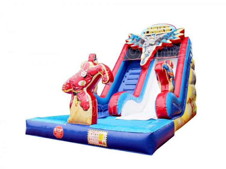 justice league inflatable water slide