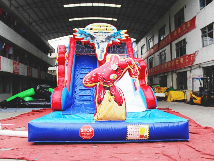 justice league of america inflatable water slide