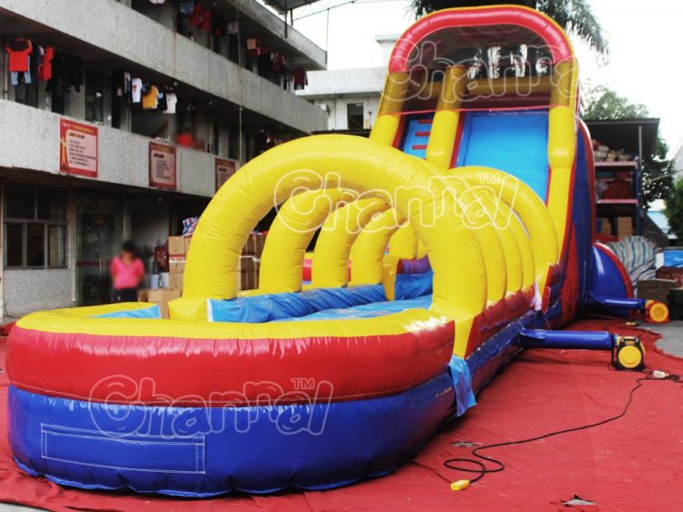 inflatable water slide with slip n slide