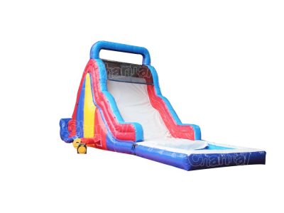 inflatable water slide with pool