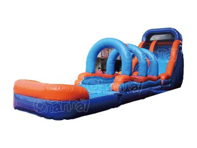 inflatable water slide and slip with pool