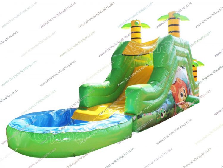 cute animal theme water slide