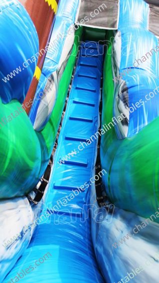 tropical water slide ladder