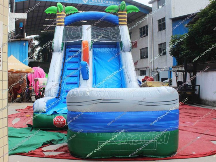 tropical beach waterslide