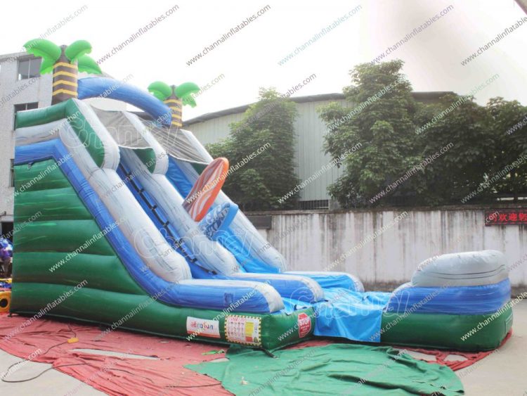 beach surfboard inflatable water slide