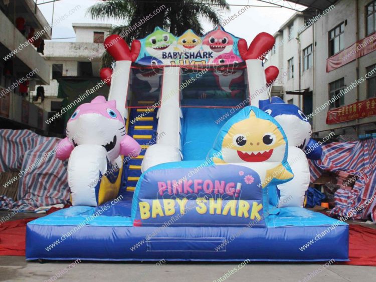 baby shark family waterslide