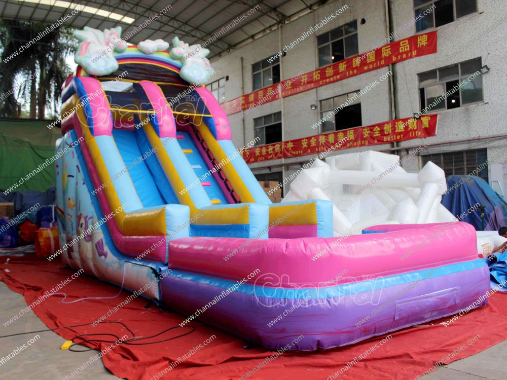  Unicorn  Water Slide  Channal Inflatables