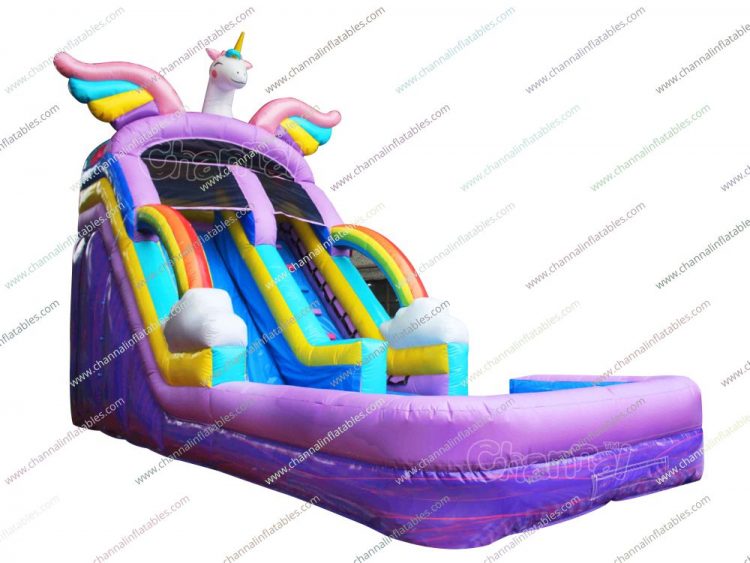 unicorn inflatable water slide