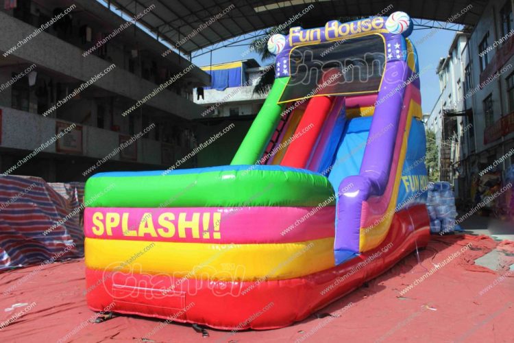 fun house inflatable water slide