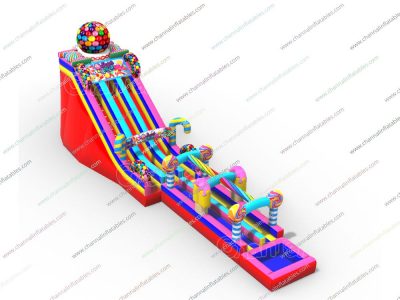 sugar rush inflatable water slide