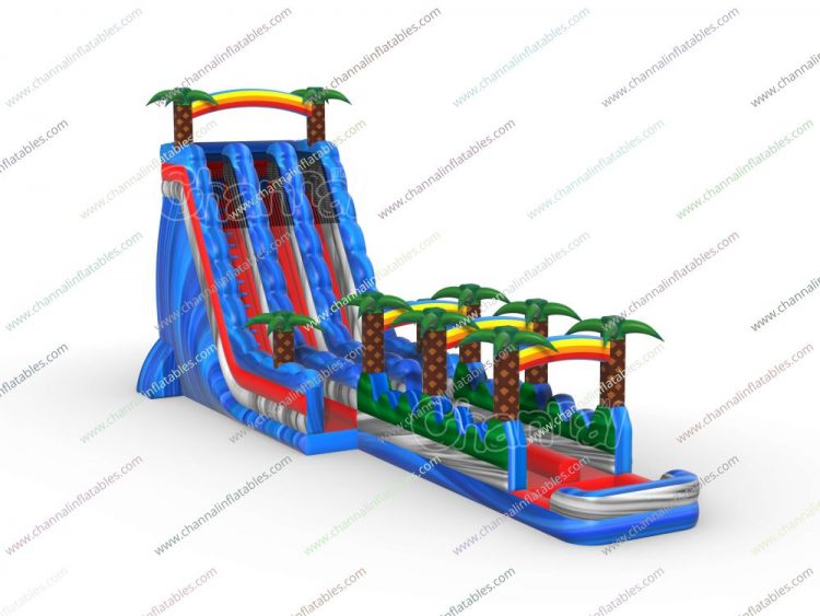 coconut tree inflatable water slide