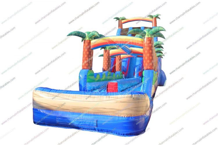 coconut water slide with double slides