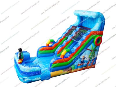 beach inflatable water slide