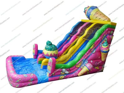 ice cream inflatable water slide