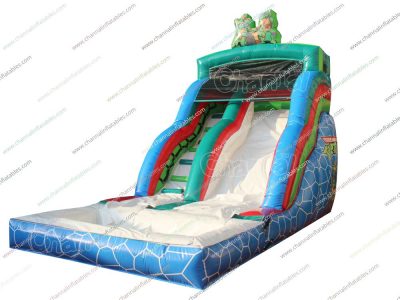 ninja turtles inflatable water slide