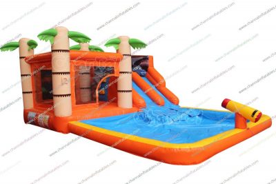 cars themed kids water slide