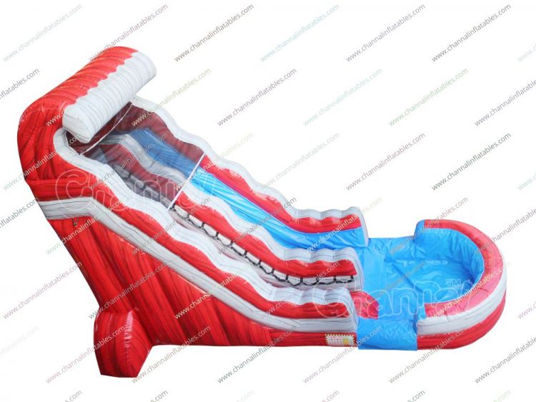 red inflatable water slide for sale