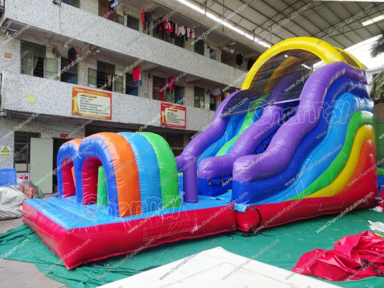 18ft colorful inflatable slide