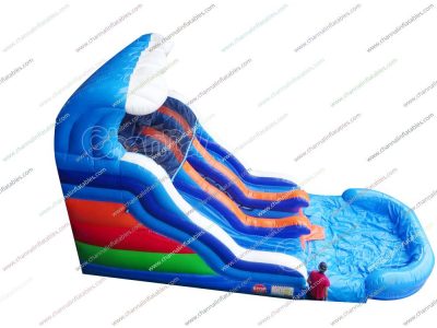 ocean theme inflatable multi use slide
