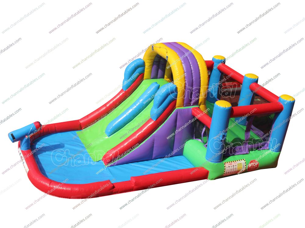 Backyard Jumper Slide and Pool Channal Inflatables