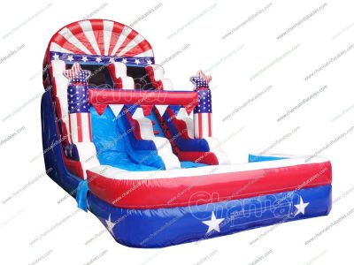patriot inflatable water slide