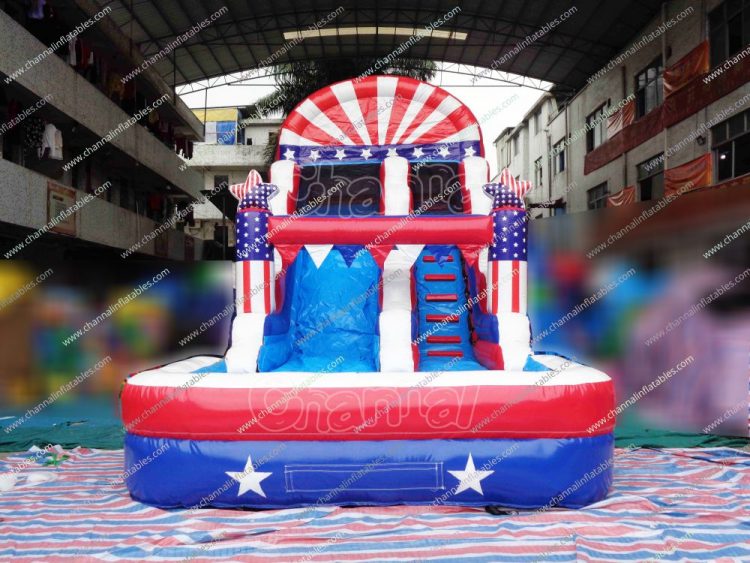4th of July inflatable water slide
