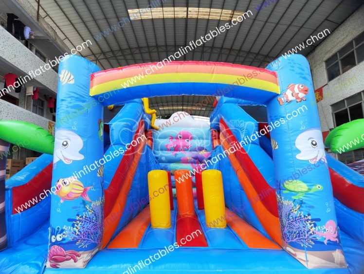 bouncy area with pop ups