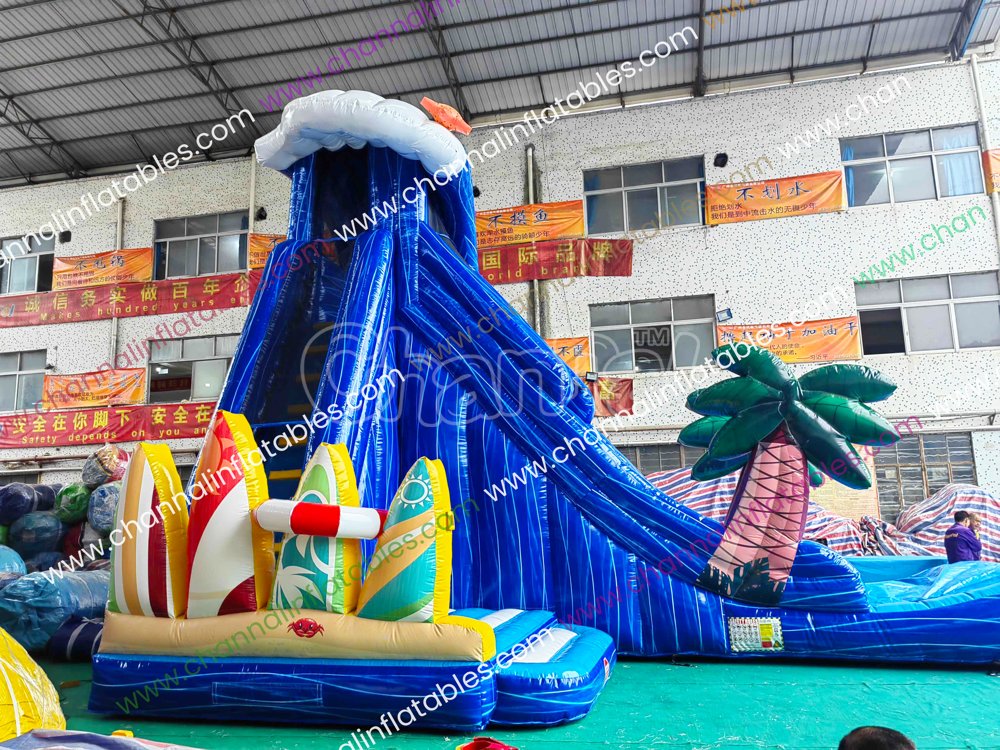 Giant Wave Inflatable Water Slide - Channal Inflatables