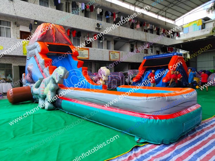 14 ft dino water slide