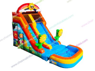 sunflower inflatable water slide