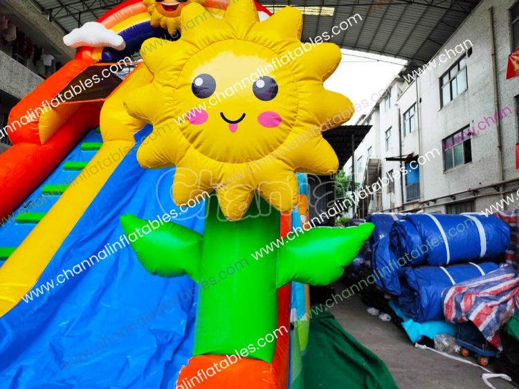 inflatable smiling sunflower