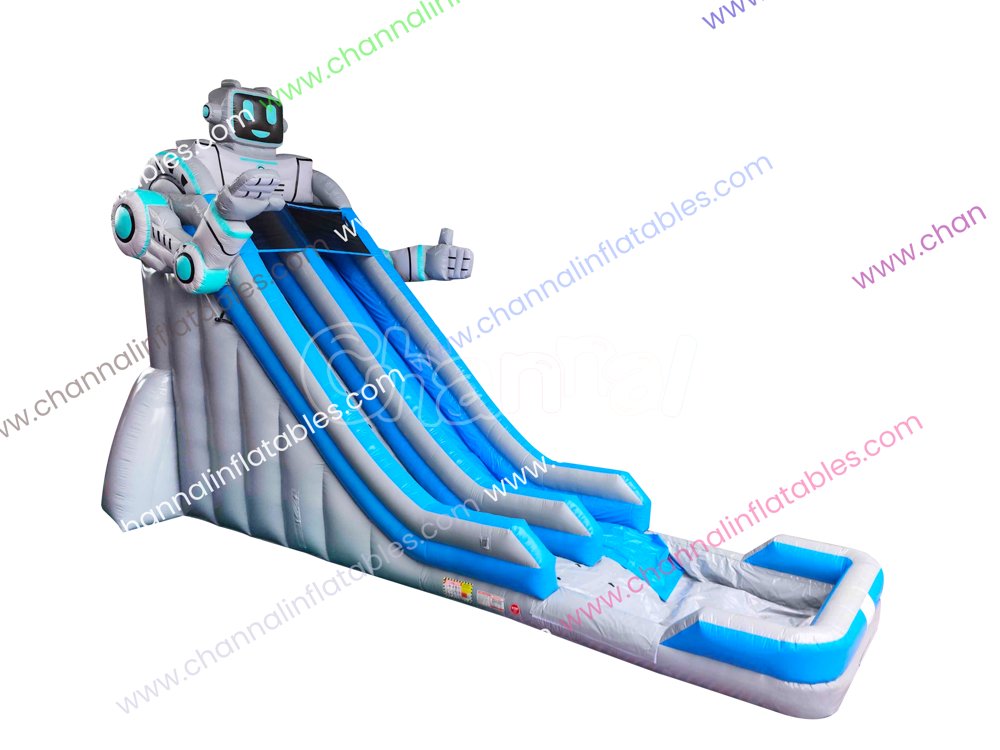 Robot Inflatable Water Slide - Channal Inflatables