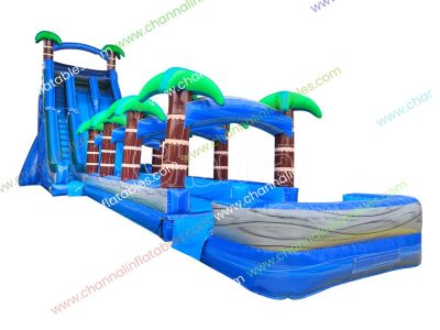 giant tropical inflatable water slide