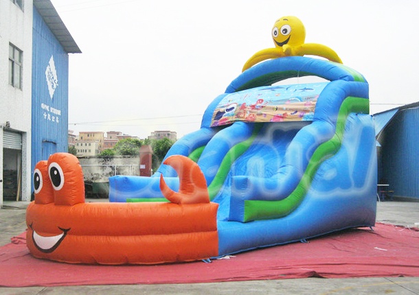 ocean world inflatable water slide