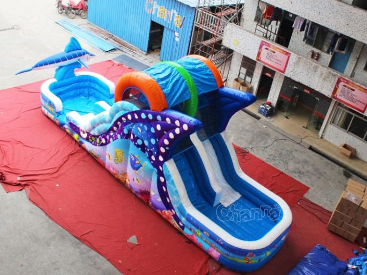 underwater theme water slide