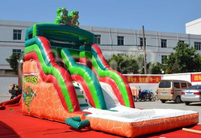 ninja turtles inflatable water slide