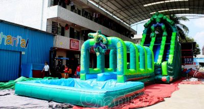 the hulk inflatable water slide with slip n slide