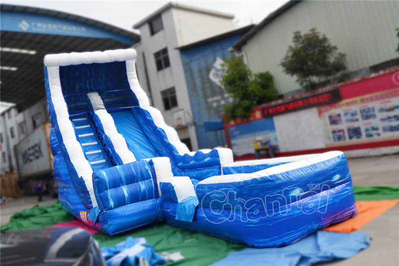 17'H Waterfall Inflatable Water Slide - Channal Inflatables