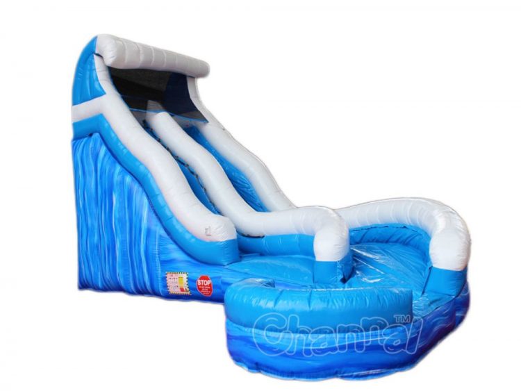 waves inflatable water slide