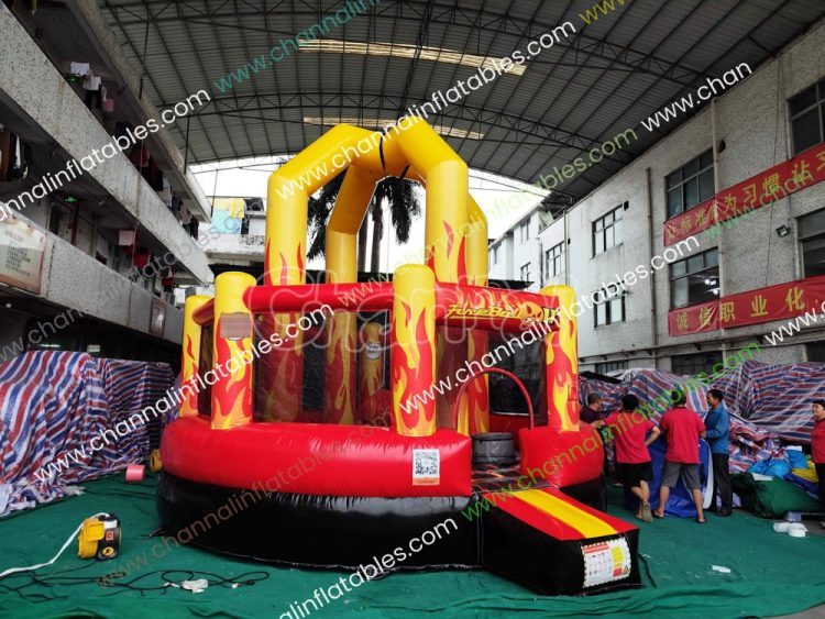 fire ball wrecking ball inflatable